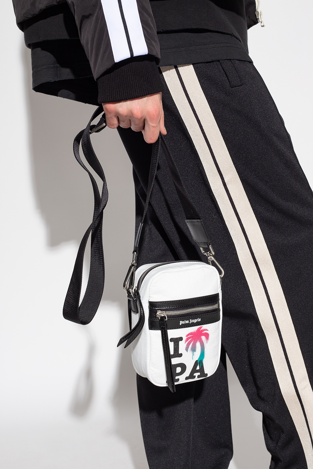 ショルダーバッグ Palm Angels PMNS004R24FAB001 MONOGRAM Bag Palm Angels - Monogram Crash Bag | HBX - Globally Curated